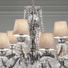 Artisan Venetian Glass 12 Lights Chandelier, Made in Italy - Milagros Viadurini