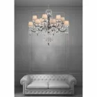 Artisan Venetian Glass 12 Lights Chandelier, Made in Italy - Milagros Viadurini