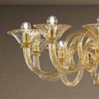 12 Lights Handmade Venetian Glass Chandelier Made in Italy - Margherita Viadurini