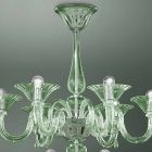 18 Lights Venetian Glass Chandelier Handmade in Italy - Margherita Viadurini