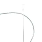 Decentralized Two-Light Chandelier in Handcrafted Glass Made in Italy - Soffio Viadurini