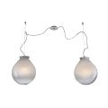 Off-Center Chandelier in Hand-Laid Glass Made in Italy - Iride