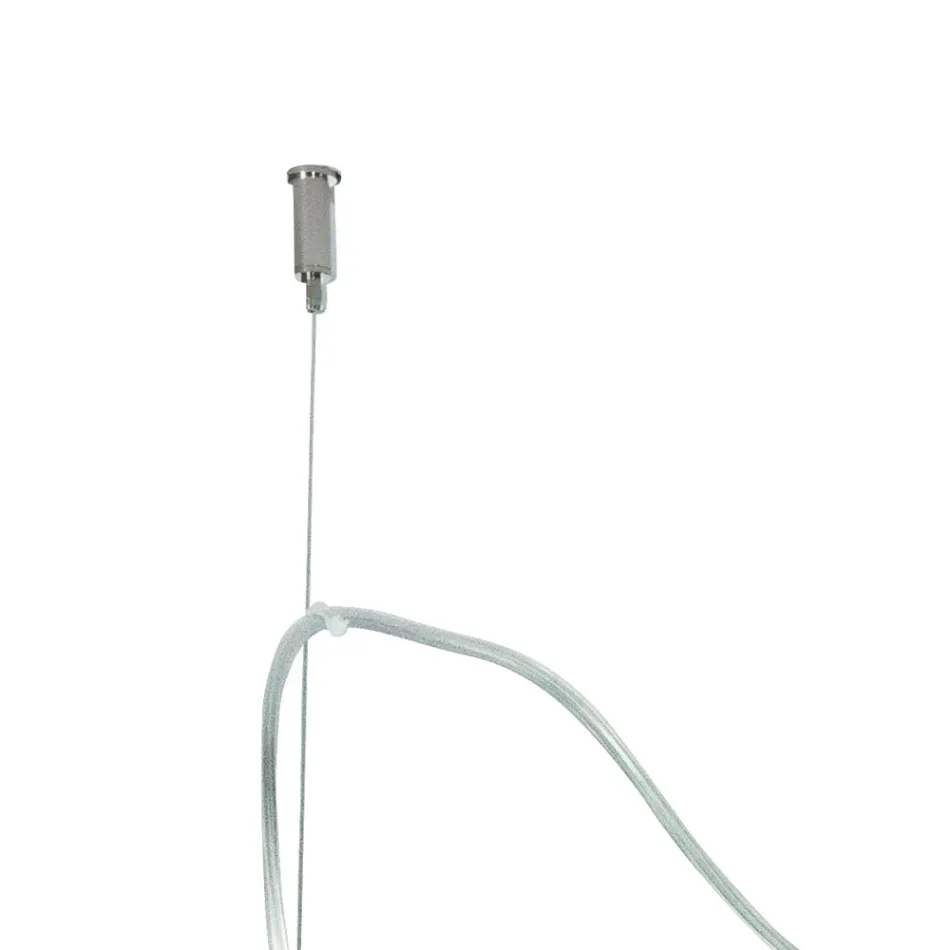 Decentralized Three-Light Venetian Glass Chandelier Made in Italy - Soffio Viadurini