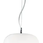 Decentralized Three-Light Venetian Glass Chandelier Made in Italy - Soffio Viadurini