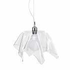 Transparent chandelier with Dafne drapery made in Italy Viadurini