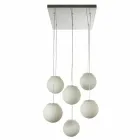 Modern design chandelier In-es.artdesign Six Moons in nebulite Viadurini
