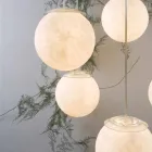 Modern design chandelier In-es.artdesign Six Moons in nebulite Viadurini