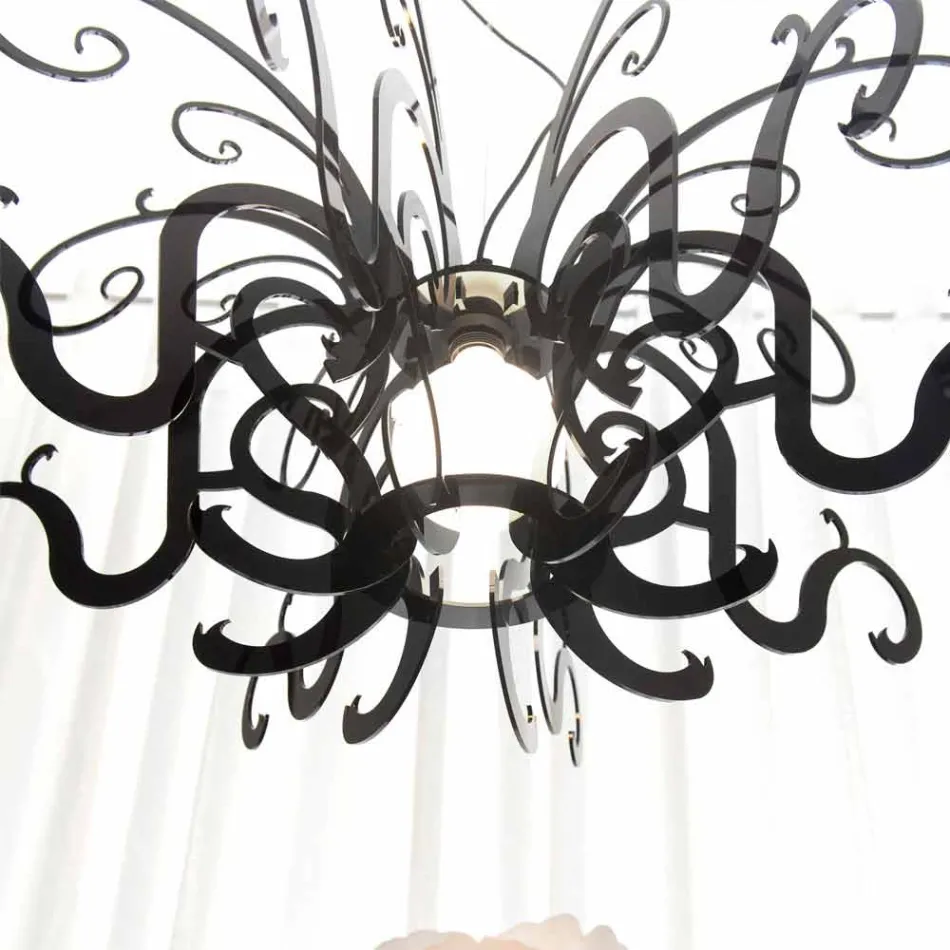 Modern design plexiglass chandelier made in Italy, Malito Viadurini