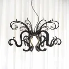 Modern design plexiglass chandelier made in Italy, Malito Viadurini