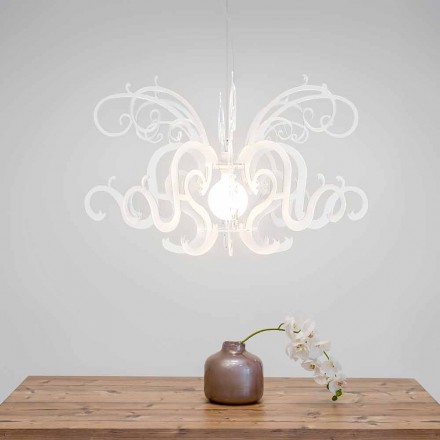 Modern design plexiglass chandelier made in Italy, Malito Viadurini