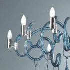 Handmade 9 Light Chandelier in Venetian Glass Made in Italy - Bernadette Viadurini