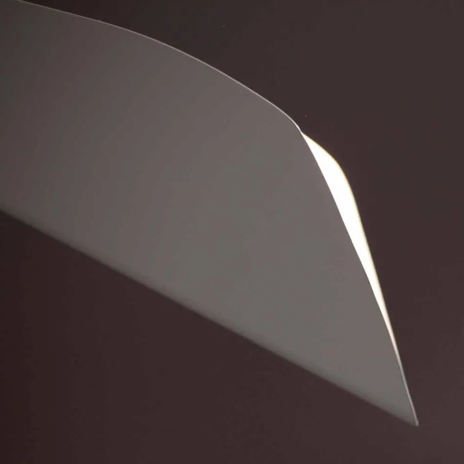 Handmade White Painted Steel Chandelier Made in Italy - Elica Viadurini