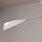 Handmade White Painted Steel Chandelier Made in Italy - Elica Viadurini