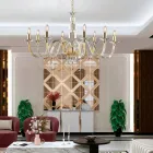 Made in Italy Glass and Rhinestone Chandelier for Interior Decor - Innsbruck Viadurini