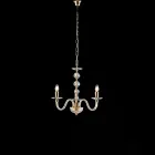 Made in Italy Glass and Rhinestone Chandelier for Interior Decor - Madrid Viadurini