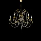 Chrome-Plated Iron Chandelier Made in Italy for Interior Decorating - Prague Viadurini