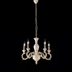 Wooden Chandelier Made in Italy for Interior Decorating - Florence Viadurini