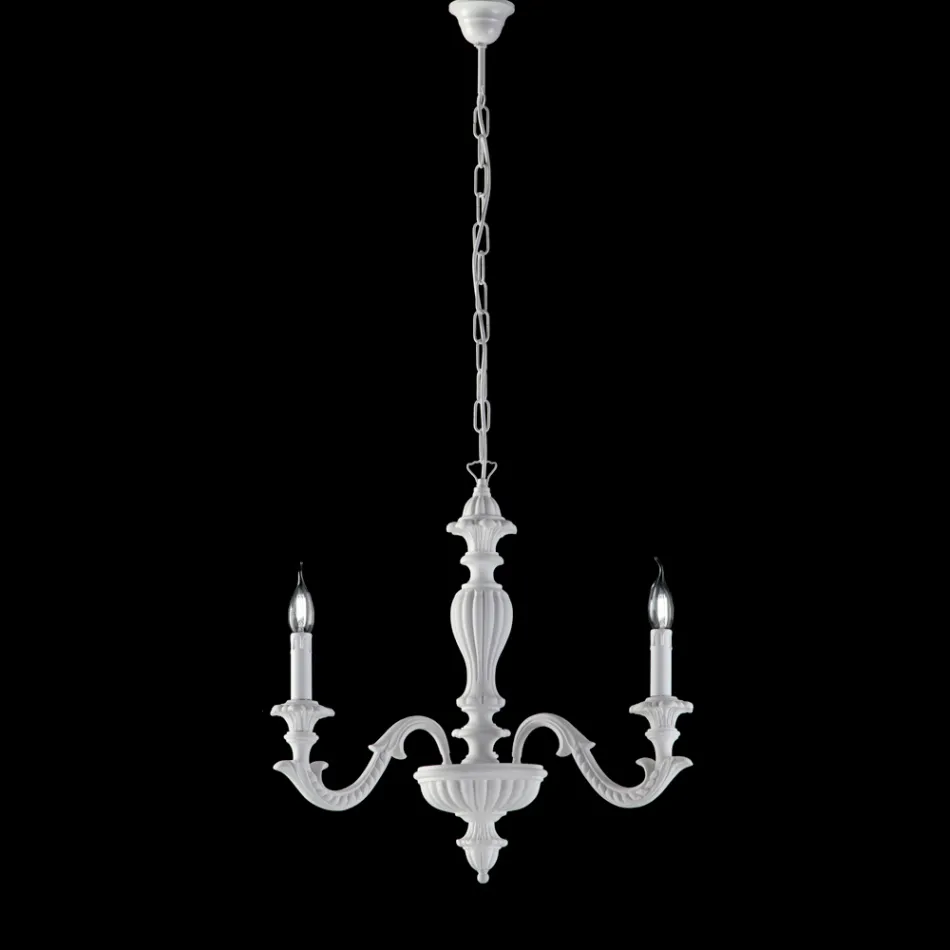 Made in Italy Wooden Chandelier for Interior Decorating - Milan Viadurini