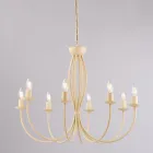 White metal chandelier for illuminating refined spaces – Roccia Viadurini