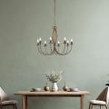 Metal chandelier for illuminating refined spaces – Roccia