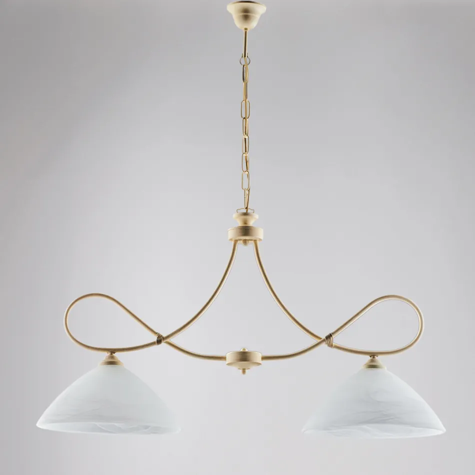 Eclisse: A metal and white ceramic chandelier for elegant interiors. Viadurini