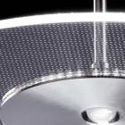 Metal Chandelier with Micro-Dotted Plexiglass Diffuser - Nora Viadurini