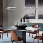 Metal Chandelier with Micro-Dotted Plexiglass Diffuser - Nora Viadurini