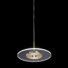 Metal Chandelier with Micro-Dotted Plexiglass Diffuser - Nora Viadurini