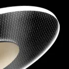 Metal Chandelier with Micro-Dotted Plexiglass Diffuser - Nora Viadurini