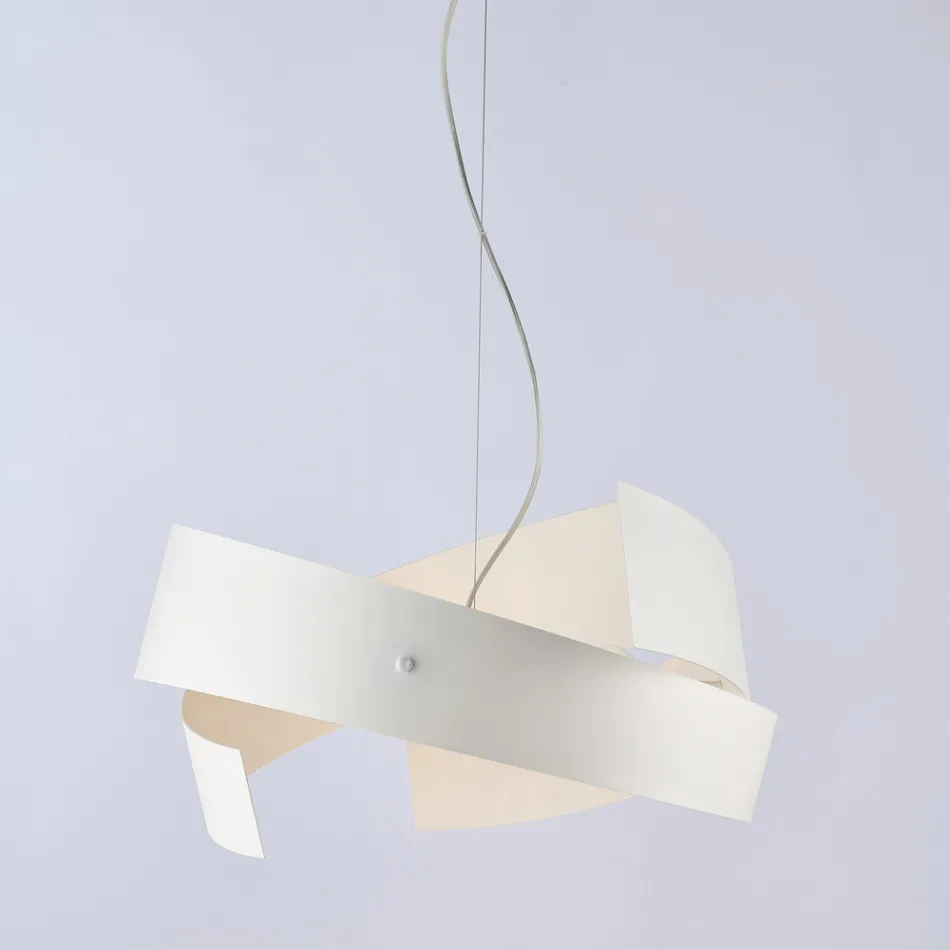 Asteroide: A black metal and glass chandelier for modern spaces. Viadurini