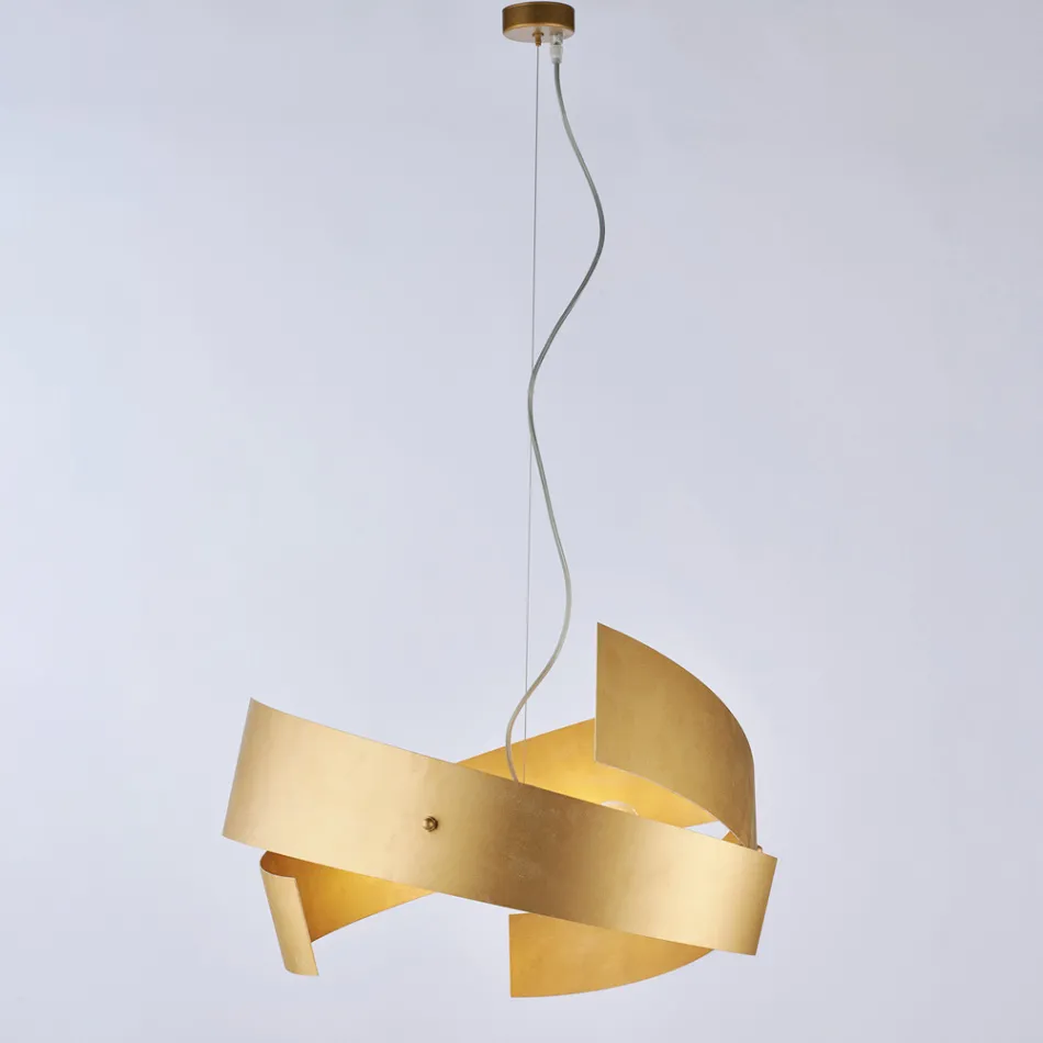 Asteroide: A black metal and glass chandelier for modern spaces. Viadurini