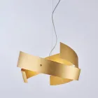 Asteroide: A black metal and glass chandelier for modern spaces. Viadurini