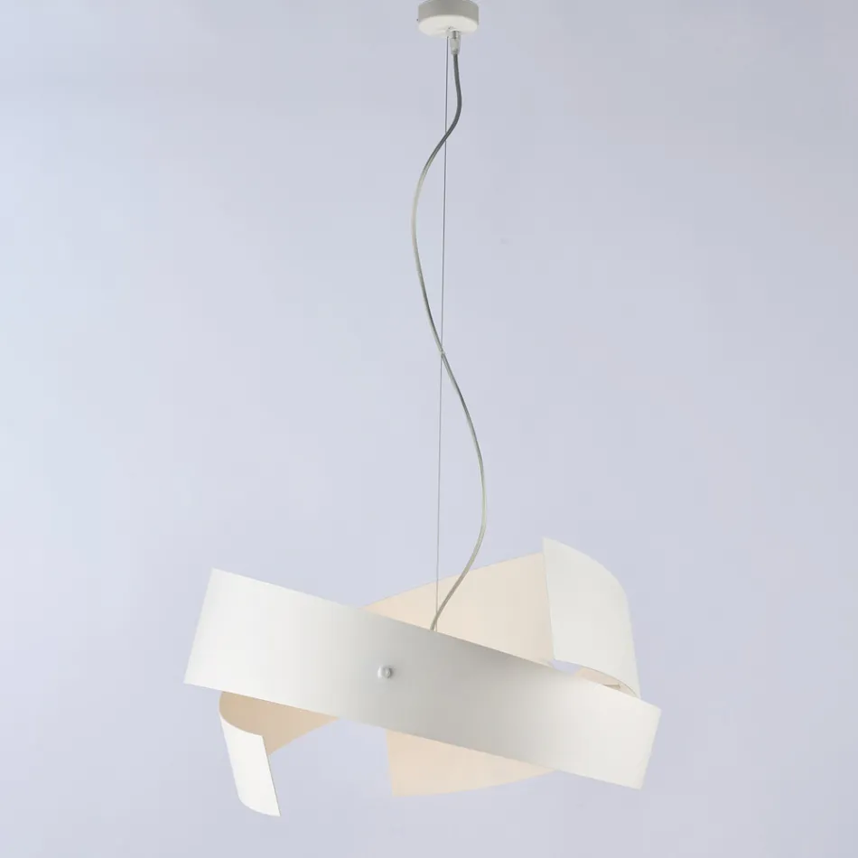 Asteroide: A black metal and glass chandelier for modern spaces. Viadurini