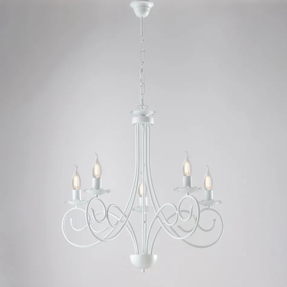 Metal and glass chandelier for elegant interior lighting – Laguna Viadurini
