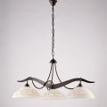 3-Light Glass and Metal Chandelier for Interior Lighting - Musca