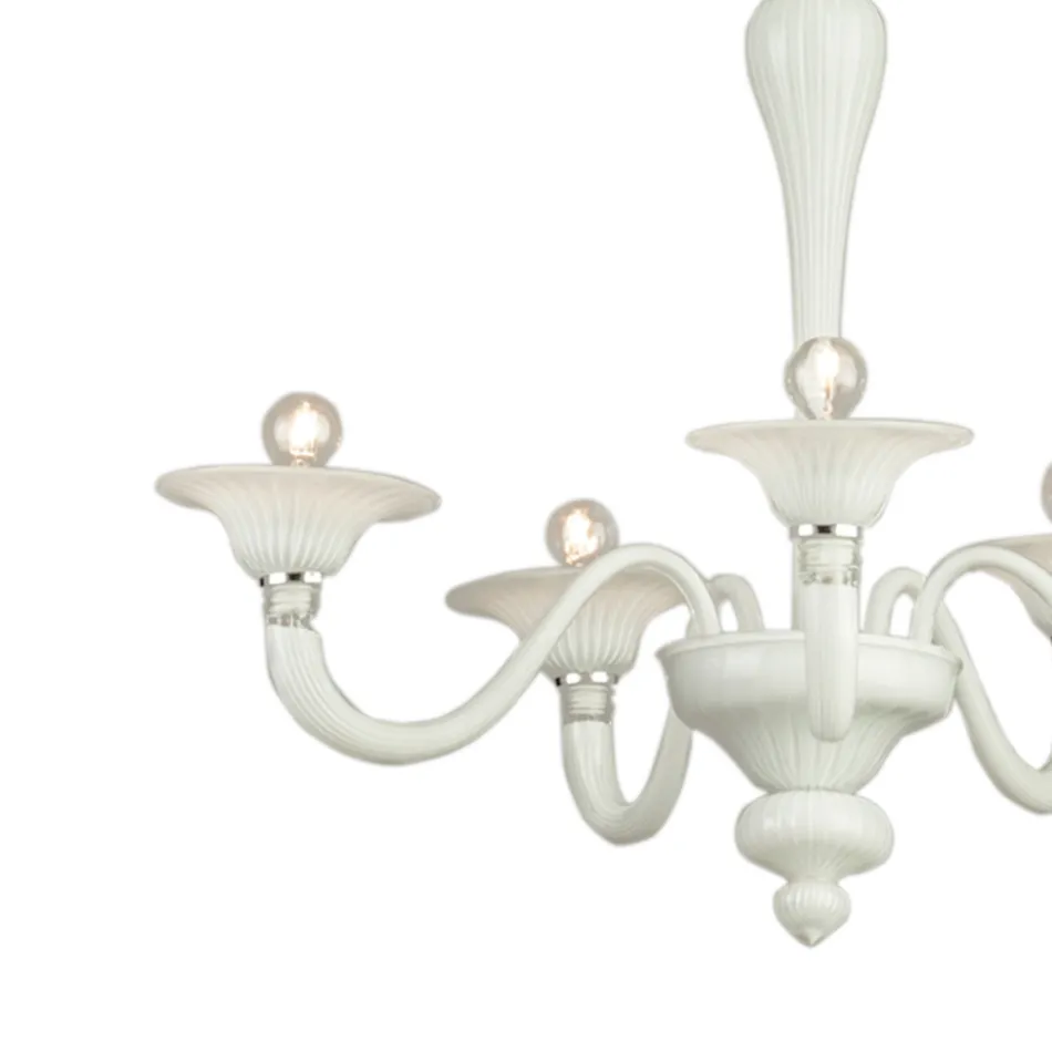 Classic Style Hand Blown Venetian Glass Chandelier - Demetra Viadurini