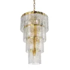 Modern Chandelier 12 Lights in Italian Luxury Handcrafted Glass - Valadier Viadurini