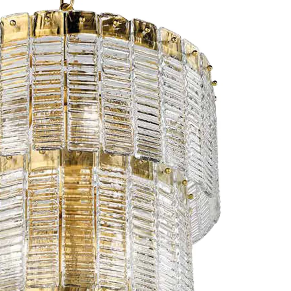 Modern Chandelier 36 Lights in Italian Luxury Handcrafted Glass - Valadier Viadurini