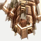 Velis - Elegantly Designed Modern Fused Glass Chandelier Made in Italy Viadurini