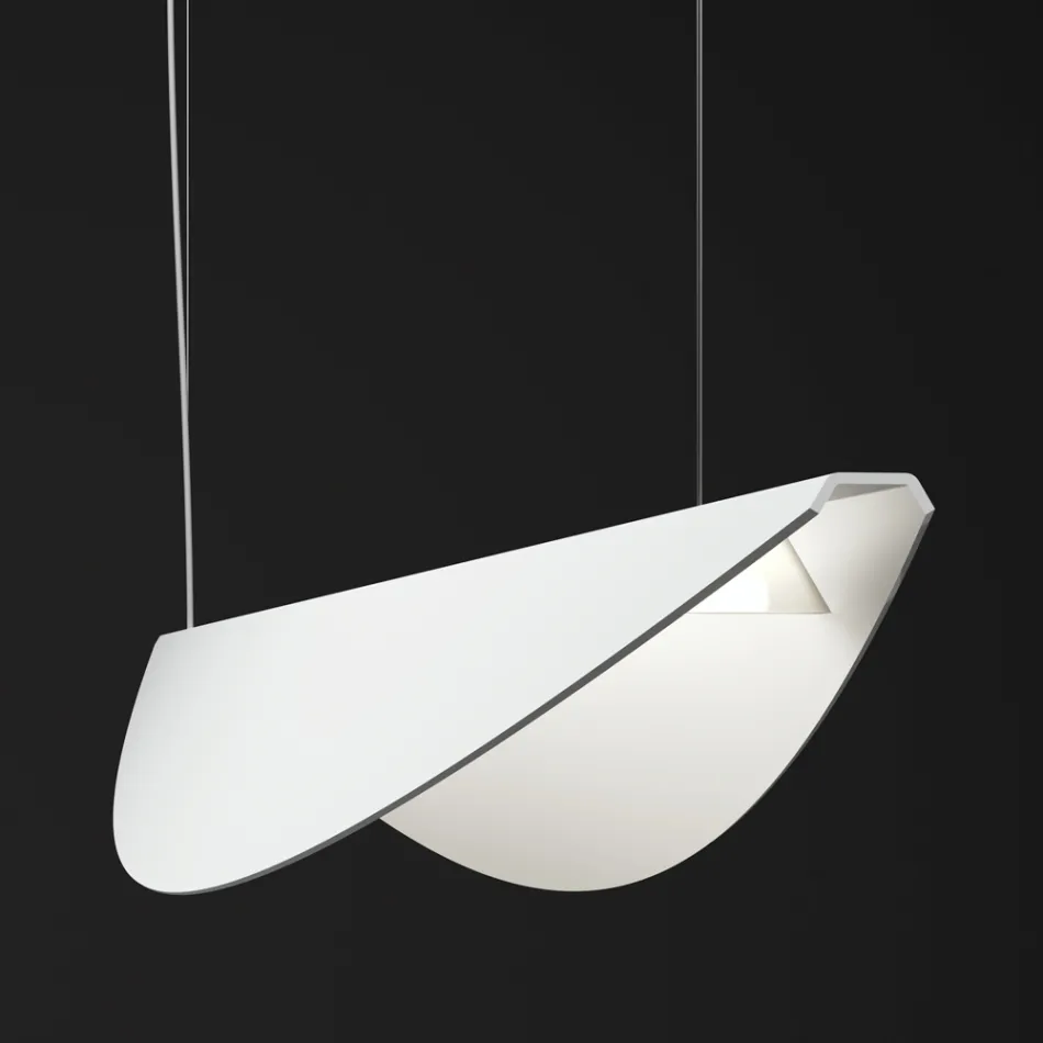 Chandelier Made of Recyclable Aluminum in Various Colors - Mila Viadurini