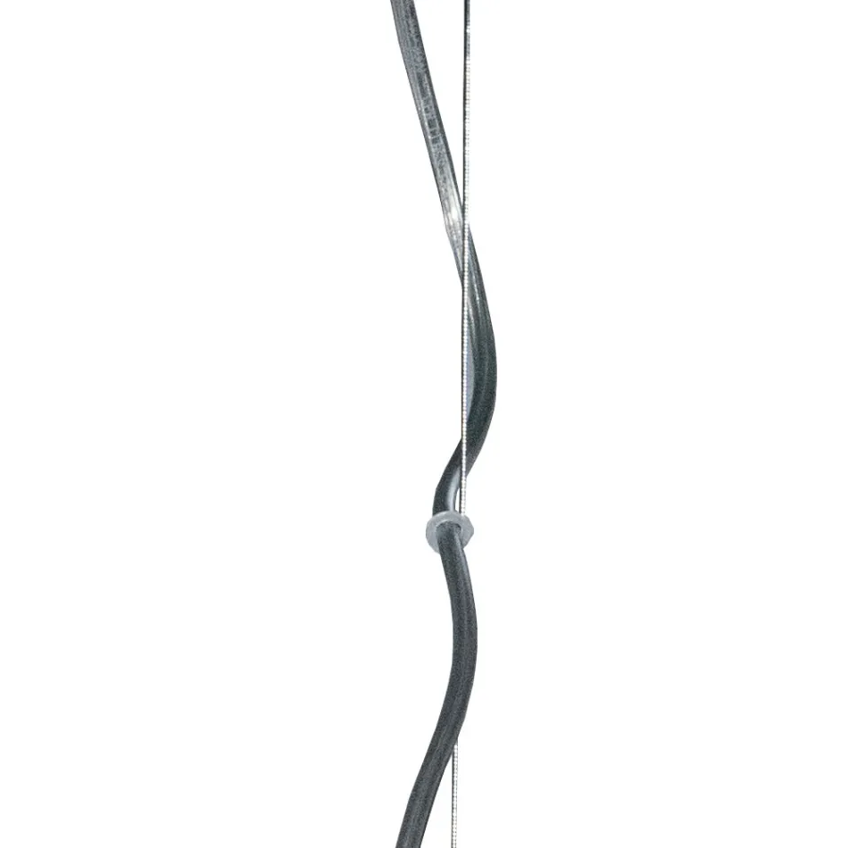 Two-Light Hand-Blown Glass Pendant Lamp Made in Italy - Soffio Viadurini