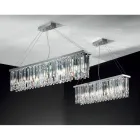 Classic Luxury Suspended Chandelier in Metal and Cut Crystal - Zolando Viadurini