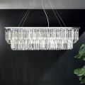 Classic Suspended Chandelier Metal and Luxury Cut Crystal - Mirielle