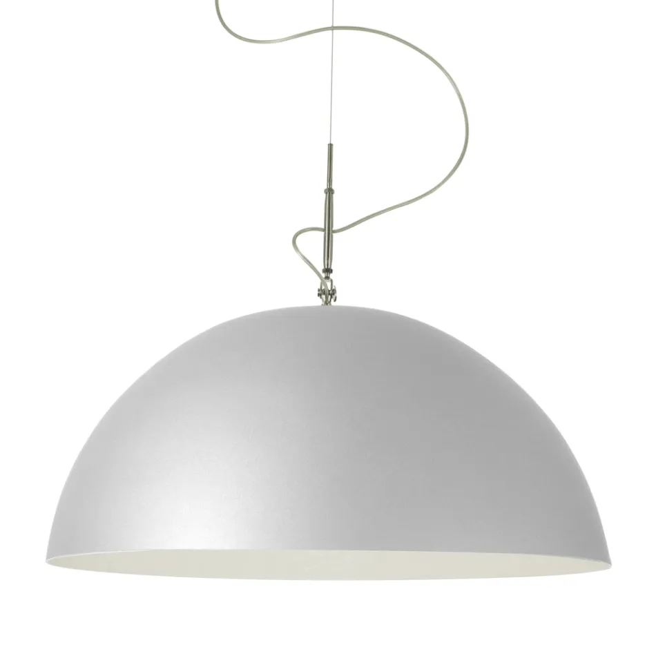 Suspended Chandelier in Laprene and Nebulite - Mezza Luna by In-es.artdesign Viadurini