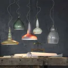 Chandelier suspended in retro style ceramic Ferroluce Viadurini