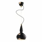 Chandelier suspended in retro style ceramic Ferroluce Viadurini