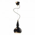 Vintage style pendant light made of ceramic by Ferroluce