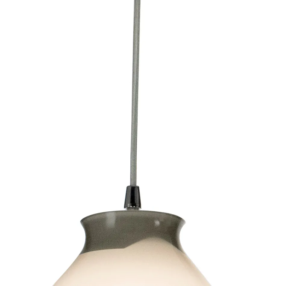 Three-Light Small Chandelier in Hand-Blown Glass Made in Italy - Iride Viadurini