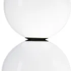 Lumira - Three-Light Vertical Chandelier in Cased Glass Made in Italy Viadurini