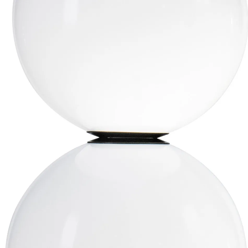 Lumira - Three-Light Vertical Chandelier in Cased Glass Made in Italy Viadurini